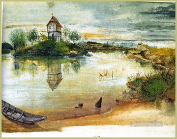 池のそばの家 アルブレヒト・デューラーの風景 Oil Paintings
